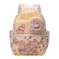 thumbnail image 1 of All Over Cartoon Print Backpack for Ages 5rd 6th 8th 10th With Attached Mini Pouch Lightweight Waterproof Multi Compartment Back To School Bookbag, 1 of 5