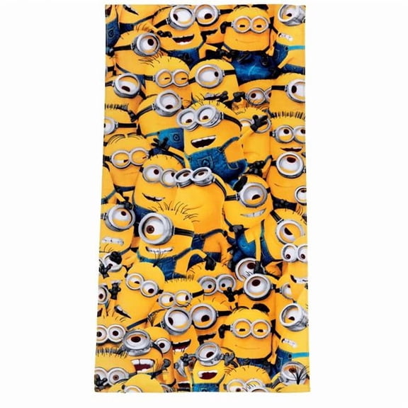 All-Over Characters Beach Towel, Yellow