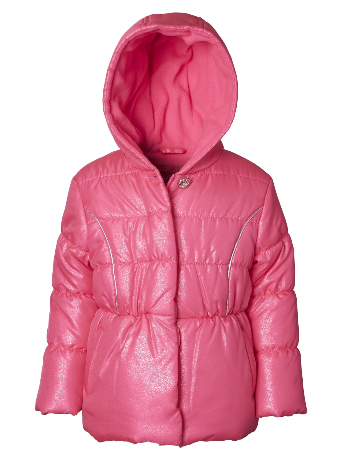 All Over Glitter Puffer Jacket Coat