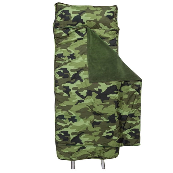 Stephen Joseph, Toddler Nap Mat, Removable Pillow, Kids Sleeping Bag, School, Camo