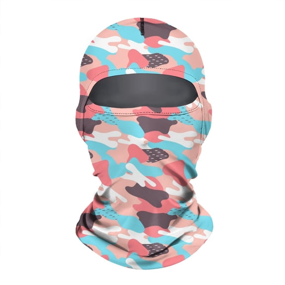 All-Over Print Scarf/Ski Mask – Windproof, UV Protection Balaclava for Men & Women, Breathable Stretch Balaclava Neck Gaiter, Moisture-Wicking Face Cover for Cycling, Running, Skiing & Outdoor Sports