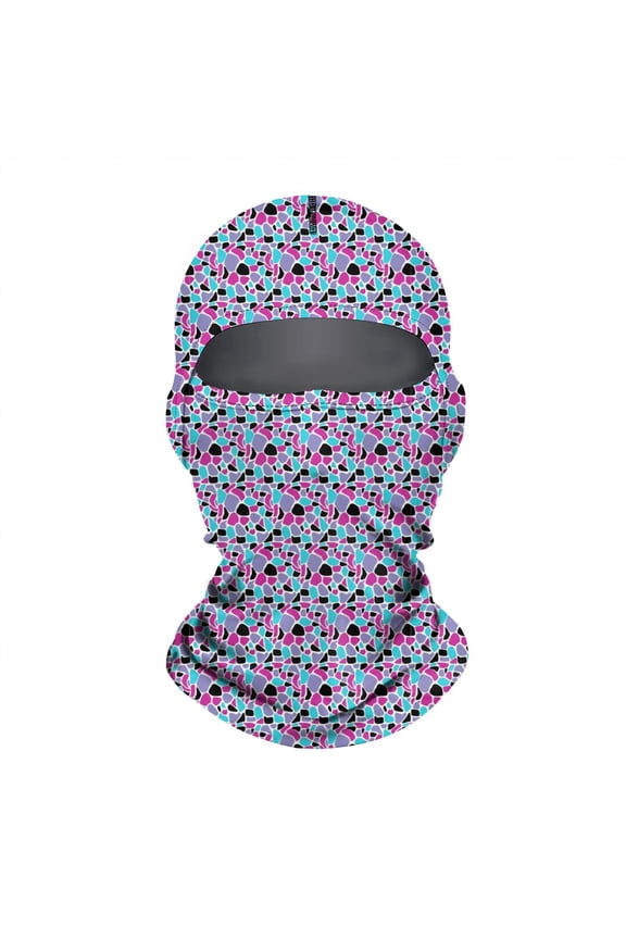 All-Over Print Scarf/Ski Mask – Windproof, UV Protection Balaclava for Men & Women, Breathable Stretch Balaclava Neck Gaiter, Moisture-Wicking Face Cover for Cycling, Running, Skiing & Outdoor Sports