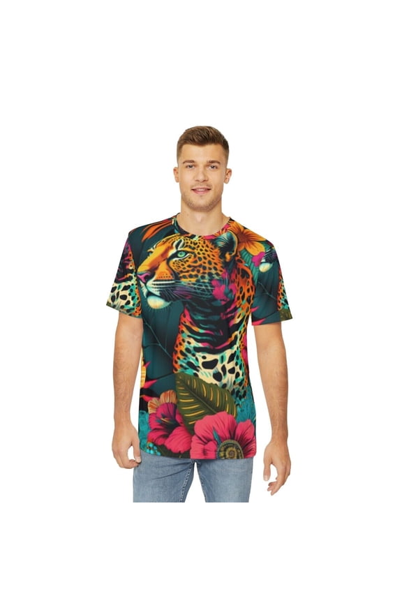 All Over Print Unisex Adult Hawaiian Tropical Cheetah Leopard Jungle Cat