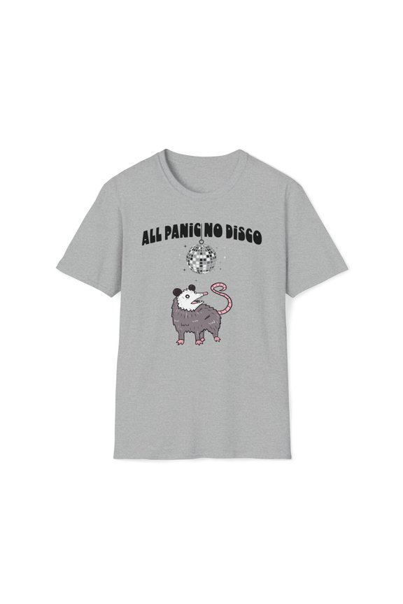 All Panic No Disco, Gildan Unisex Softstyle T-Shirt, Graphic Tee, S-3XL