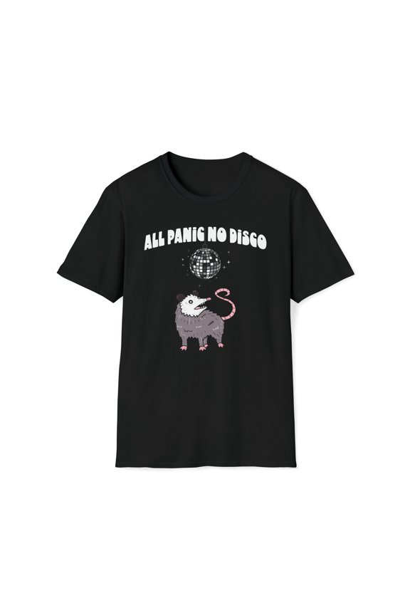 All Panic No Disco, Gildan Unisex Softstyle T-Shirt, Graphic Tee, S-3XL