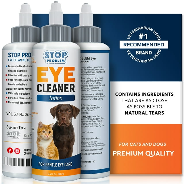 All Pets Eye Wash Drops for Relieve Pink Eye, Allergies Symptoms