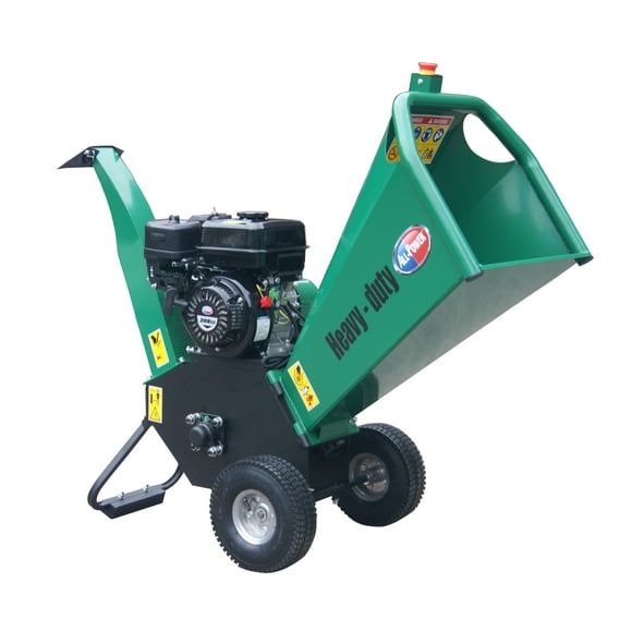 All Power 4'' Heavy Duty Durable Wood Chipper Shredder Mulcher-Max 4" Inch Cutting Diameter Capacity, Gas Powered, 7HP 208cc, 4 inch, APWC210