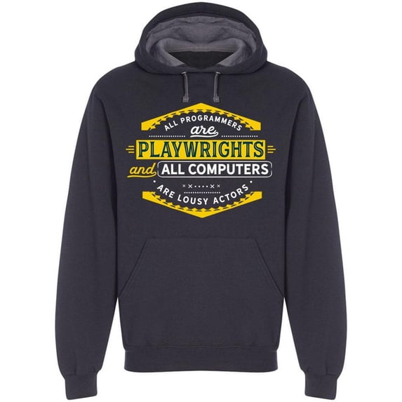 All Programmers Are Playwrights Hoodie Men -Image by Shutterstock, Male XX-Large