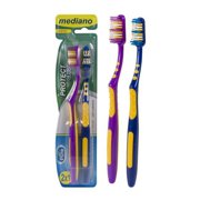 All Pure Adult Toothbrushes, Assorted Colors - 2 Per Pack - Case of 48