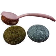 All Pure Pink Three Piece Kitchen Scrubber Set.
