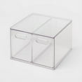thumbnail image 1 of All Purpose 2 Drawer Storage Clear  Acrylic Utility Bins,  1352 Volume,H, 12.6D, 12.2, 1 of 5
