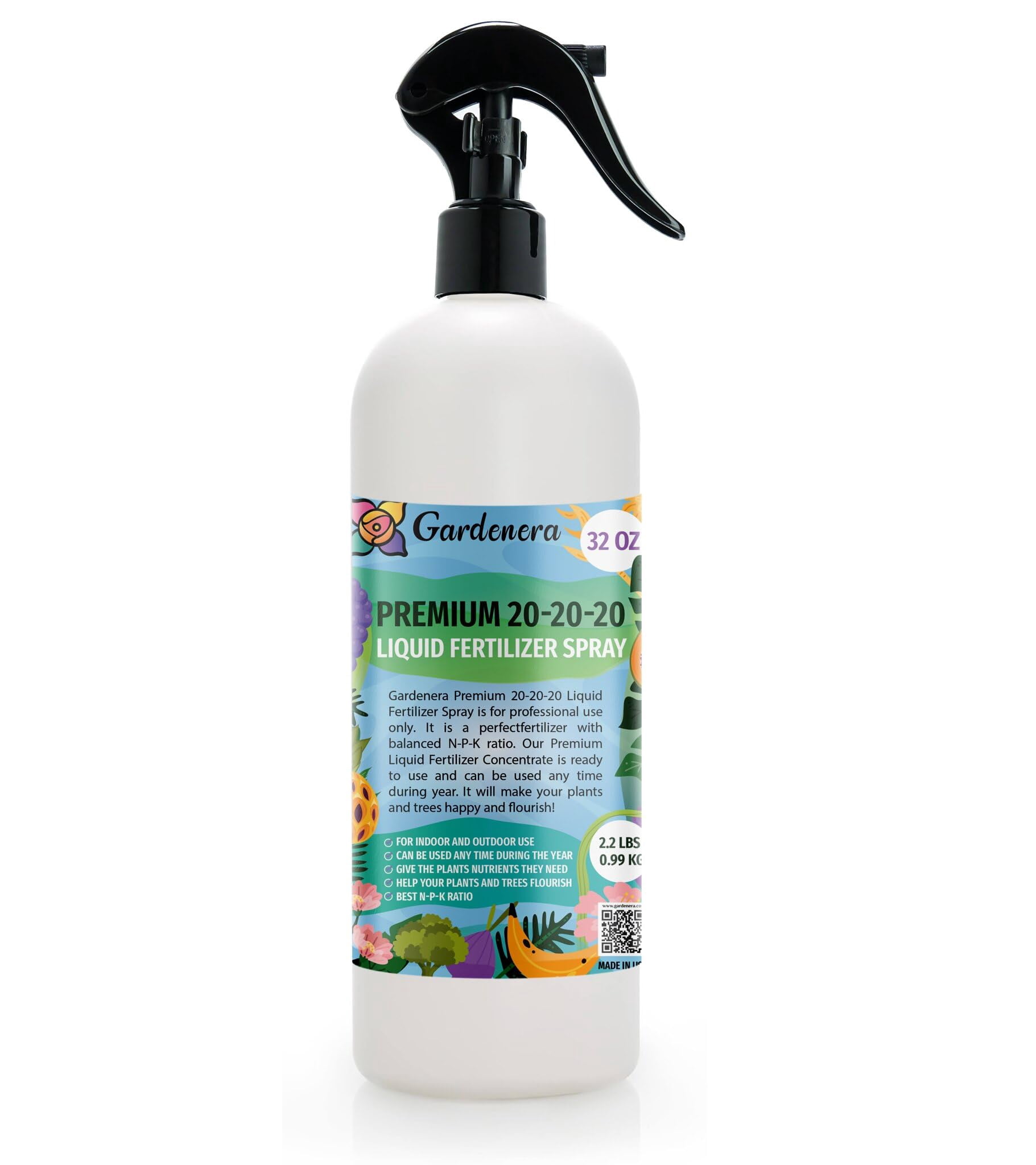All-Purpose 20-20-20 Liquid Fertlizer Spray - Increases  Flowering and Yield on All Varieties of Fruits, Vegetables and Flowers|  Liquid Plant ...
