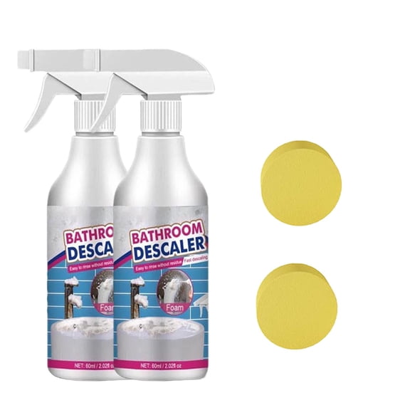 All-Purpose Bathroom Cleaner, Tile and Glass Stain Remover for Toilets and Sinks, Foam Cleaner for Soap Scum and Limescale, Fast Action Spray for Kitchens and Bathrooms