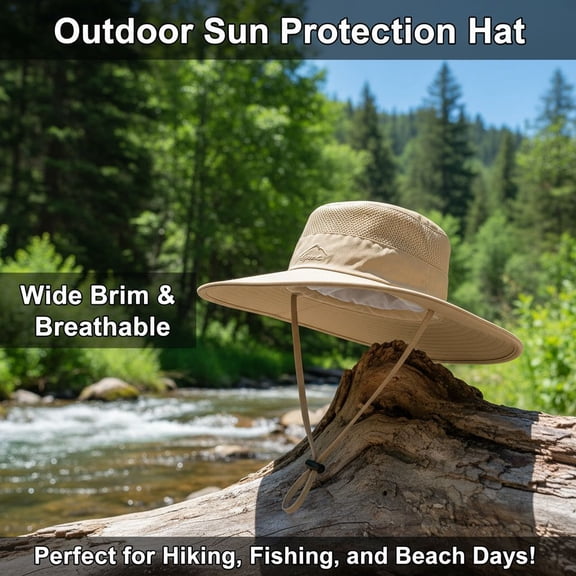 All-Purpose Boonie Hat with UPF 50  - Lightweight Bucket Sun Hat for Men and Women, Ideal for Fishing, Hiking & Beach