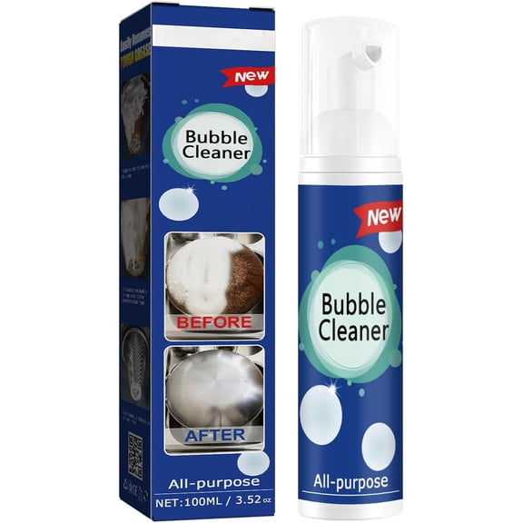 All-Purpose Bubble Cleaner Foam Spray, 100ML/3.52oz Multi-Surface Foam Cleaner for Kitchen Pots, Utensils & Surfaces