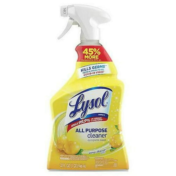 All Purpose Cleaner, 32 oz. Trigger Spray Bottle, Lemon Breeze, 12 PK