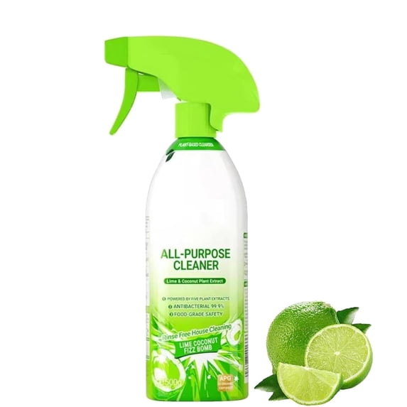 All Purpose Cleaner, 500ml Plant-Based Deep Clean Spray for Kitchen, Bathroom, Quick-Easy Stain Removal