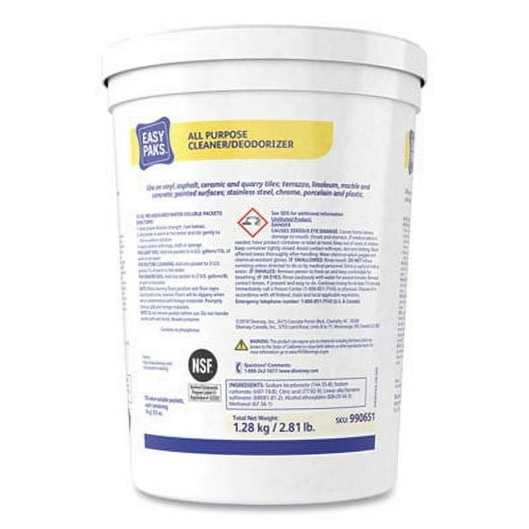 All-Purpose Cleaner/Deodorizer, 90 .5 oz Packets/Tub, 2 Tubs/Carton All-Purpose Cleaner/Deodorizer, 90 .5 oz Packets/Tub, 2 Tubs/Carton