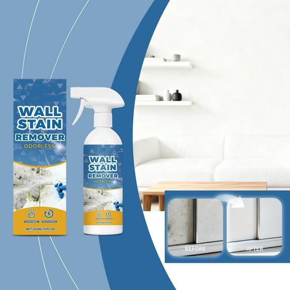 All-Purpose Cleaner, Fast-acting Odorless White Wall Cleaner Mild and Long-lasting Cleaning Spray 355ml