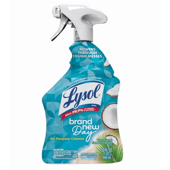 All Purpose Cleaner Spray, Multi-Purpose Disinfecting Spray, Kitchen & Bathroom Cleaner, Coconut & Sea Minerals Scent, 32 Fl Oz