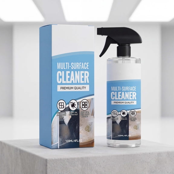 All Purpose Cleaner Spray, Multi Surface Household Sanitizing Solution for Kitchen Countertops, Bathroom Tiles, Gentle Formula 4.1fl oz