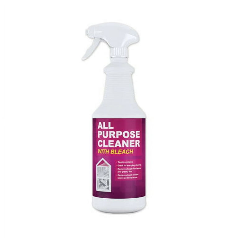 All Purpose Cleaner with Bleach, 32 oz Bottle, 6/Carton All Purpose Cleaner with Bleach, 32 oz Bottle, 6/Carton