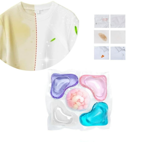 All-Purpose Cleaning Agents,50pcs 6 In 1 Laundry Beads Water Soluble Softener Laundry Fragrance Enhancer Laundry Long Lasting Fragrance 400ml