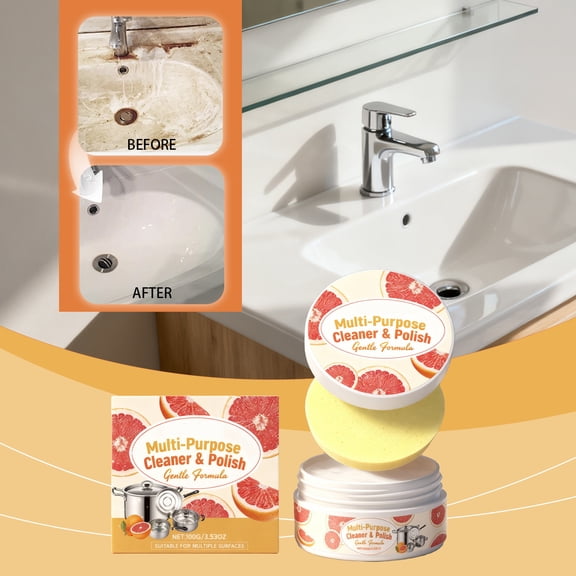 All-Purpose Cleaning And Polishing Compound For Household Surfaces, Multi-Functional Formula For Restoring Shine To Metal, Plastic, And Sealed Wood