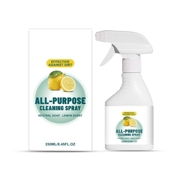 All-Purpose Cleaning Spray 8.45 fl oz, Fresh Lemon Scent, Neutral Soap Multi-Surface Household Cleaner for Kitchen, Bathroom & Mirror Surfaces