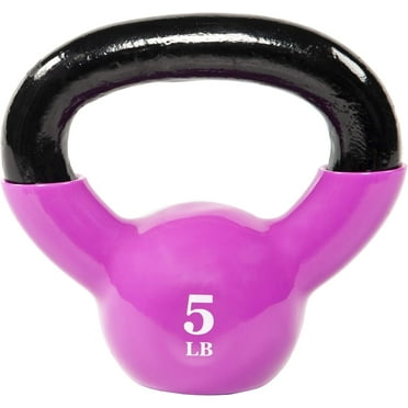 All-Purpose Color Vinyl Coated Kettlebell, 5-50 Pounds