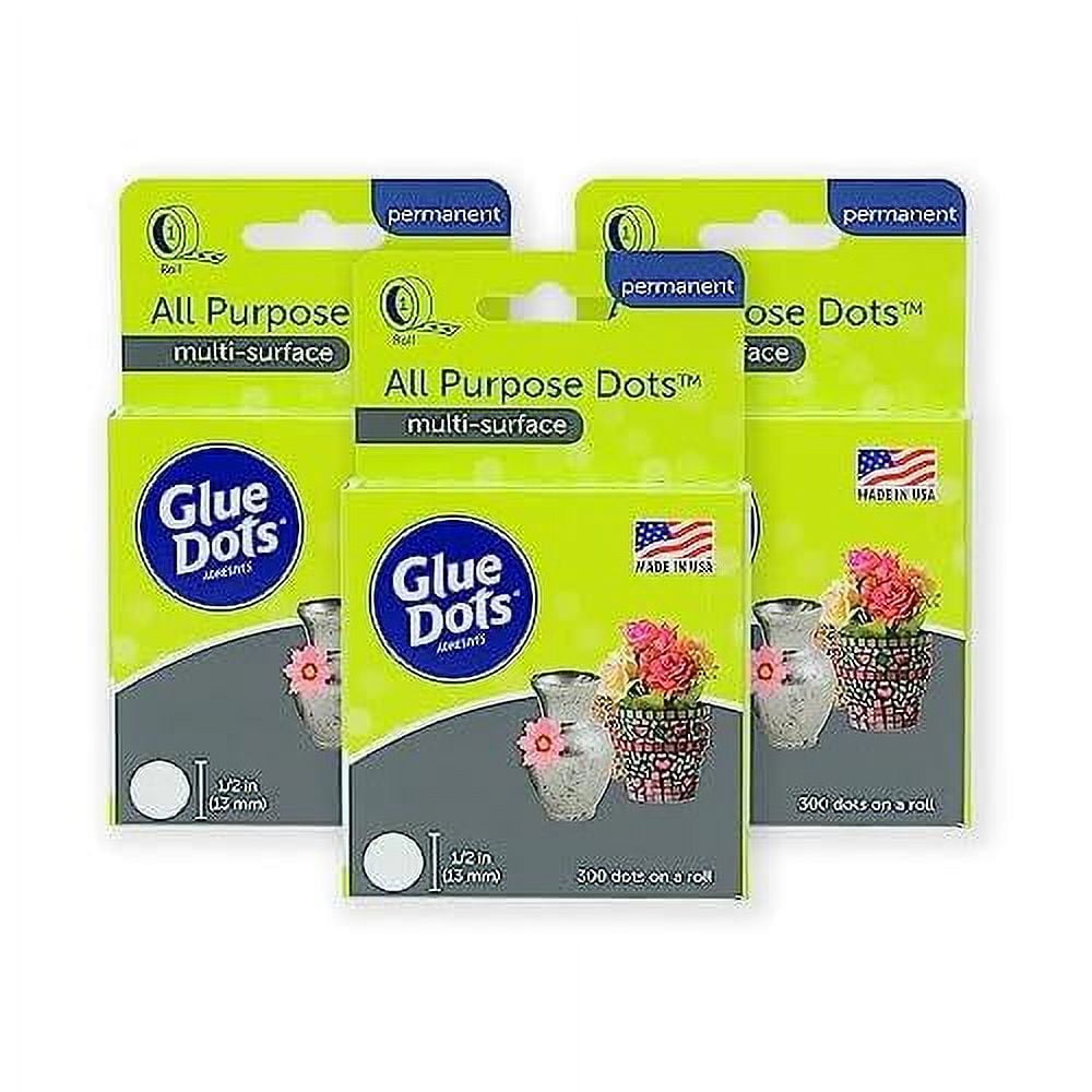 All Purpose Dots Permanent MultiSurface DoubleSided 1/2" 5 Inch 900