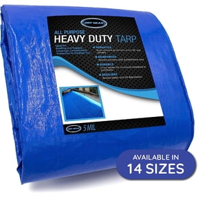 All Purpose Durable Waterproof Camping and Coverage 5 MIL Tarp 15'x15'