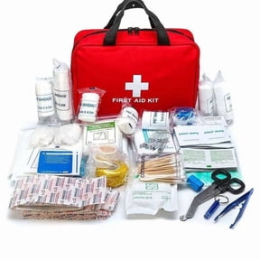 All-Purpose Emergency First Aid Kit 208 Pcs, Waterproof, with Triple Antibiotic Ointment Compact Trauma Medical Kit for Home, Car, Travel, Camping & Outdoor