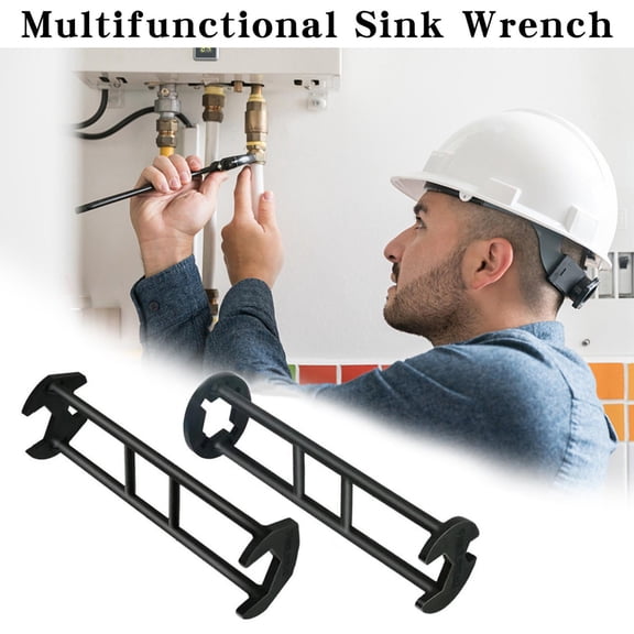 All-Purpose Faucet & Sink Installer Wrench Set – 360° Swivel Plumbing Tool for Angle Valves, Supply Lines & Faucet Maintenance (2-Pack)