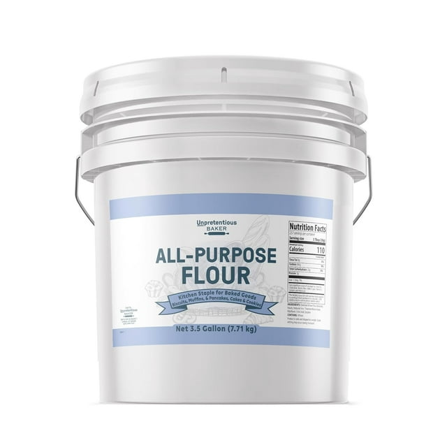 All Purpose Flour, 3.5 Gallon Bucket, Versatile Kitchen Staple, Food
