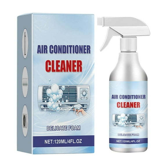 Household Air Conditioning Coil Cleaner with Foam Formula, Multi-Purpose AC Maintenance Foam for Efficient Cleaning - White