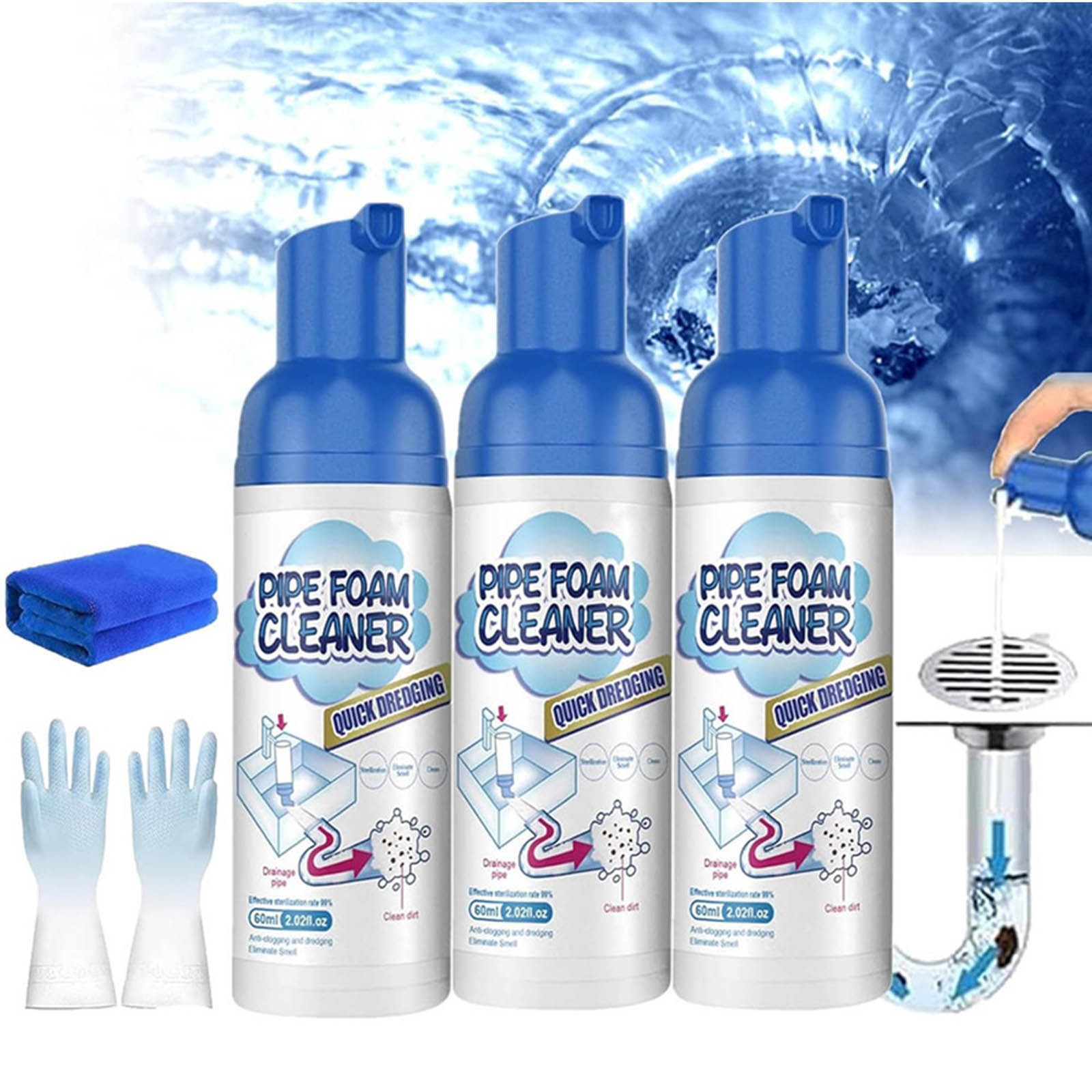 AllPurpose Household Cleaner Drain Cleaner Foaming Drain Cleaner Foam