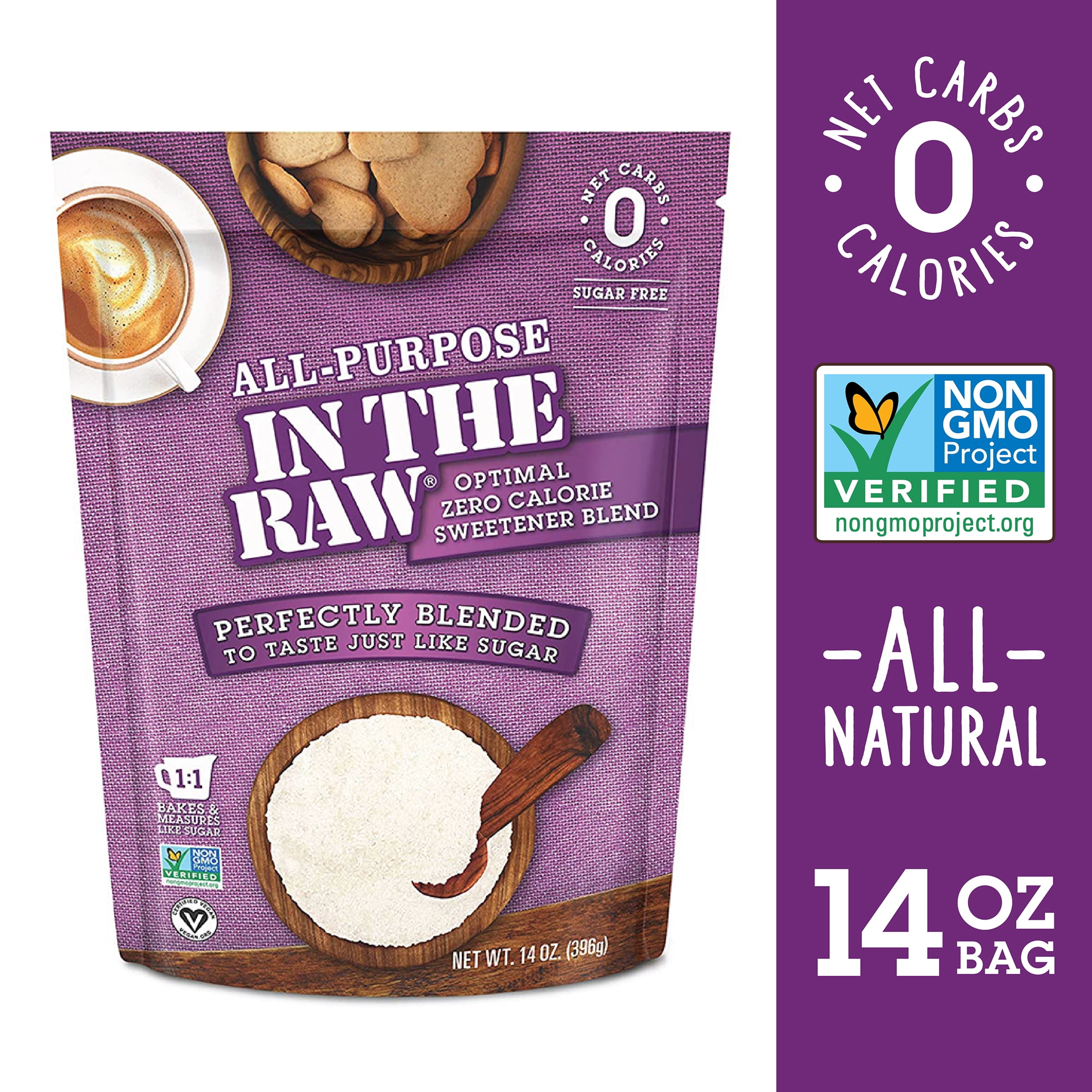 AllPurpose In The Raw Optimal Zero Calorie Sweetener Blend, Sugar
