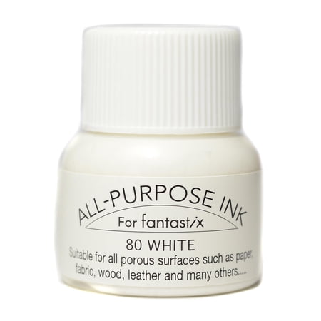 All Purpose Ink 0.5 oz., bottle, white (pack of 4)