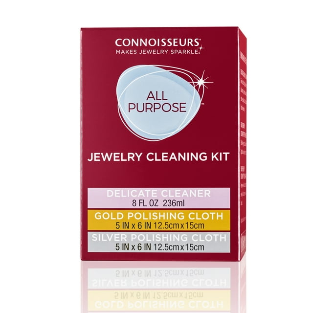 AllPurpose Jewelry Cleaning Kit, Cleans Gold and Silver Jewelry and All Gemstone s,3 Ct