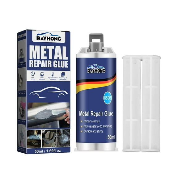 All-Purpose Metal Repair Glue, High Strength Casting Repair Glue, Metal to Metal Glue, Glue Bonding Between Metals Liquid Metal Welding Filler 1.69 fl oz