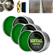 All-Purpose Mirror Shine Metal Wax Polish, Metal Polish Paste Mirror Finish, For Stainless Steel, Aluminum, Chrome, Brass 3PC