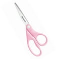 thumbnail image 1 of All Purpose Pink Ribbon Scissors, 8" Long, 3.5" Cut Length, Pink Straight Handle | Bundle of 5 Each, 1 of 5