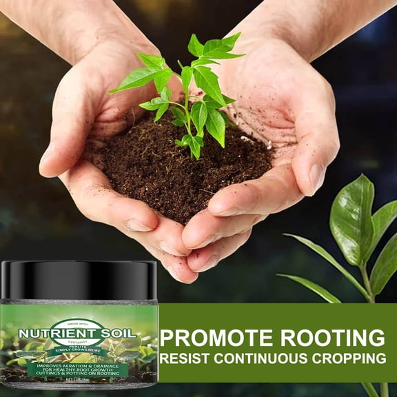 All-Purpose Plant Fertilizer Additive, Chunky Soil Mix Aeration Booster, Perlite for Plants Complementary, Tropical Plant Soil Activating Solution, 120G 3X2.5In Black Liquid Soil