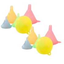 All Purpose Plastic Funnel Set of 10 - Funnels for Kitchen Use Filling Bottles - Small Funnel Set- Mini/Small//Large - Food Grade and BPA Free
