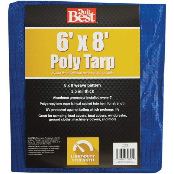 Do it Best GS Tarps Poly Tarp - All-Purpose Tarps - 8 x 8