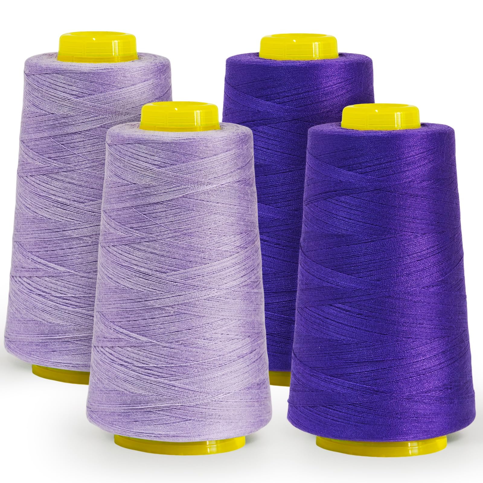 All-Purpose Polyester Sewing Thread - 4-Pack (5200 Yards Total) Cones ...