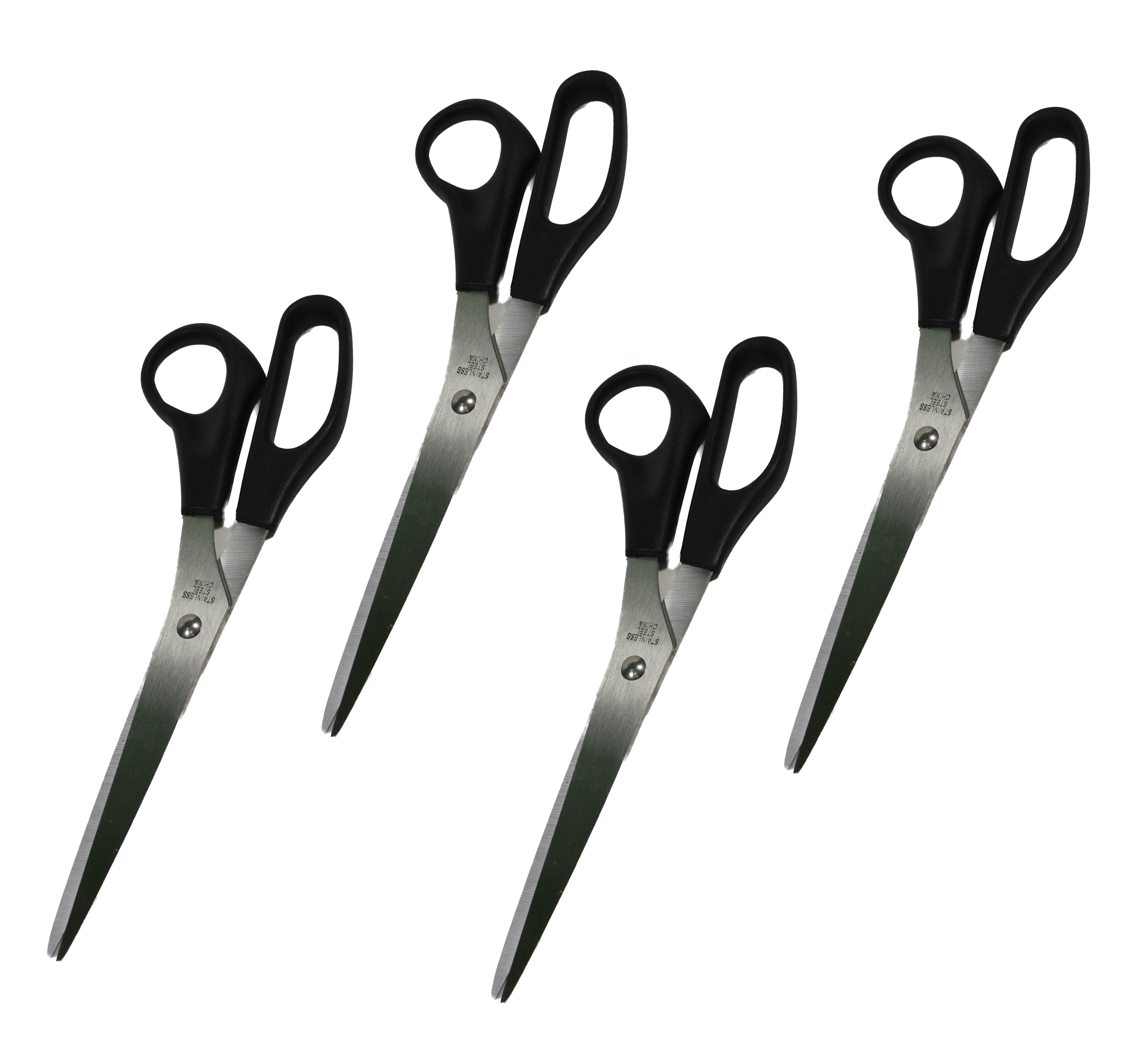 Lot of 8 All-Purpose Scissors - 8 Stainless Steel - Home, Office