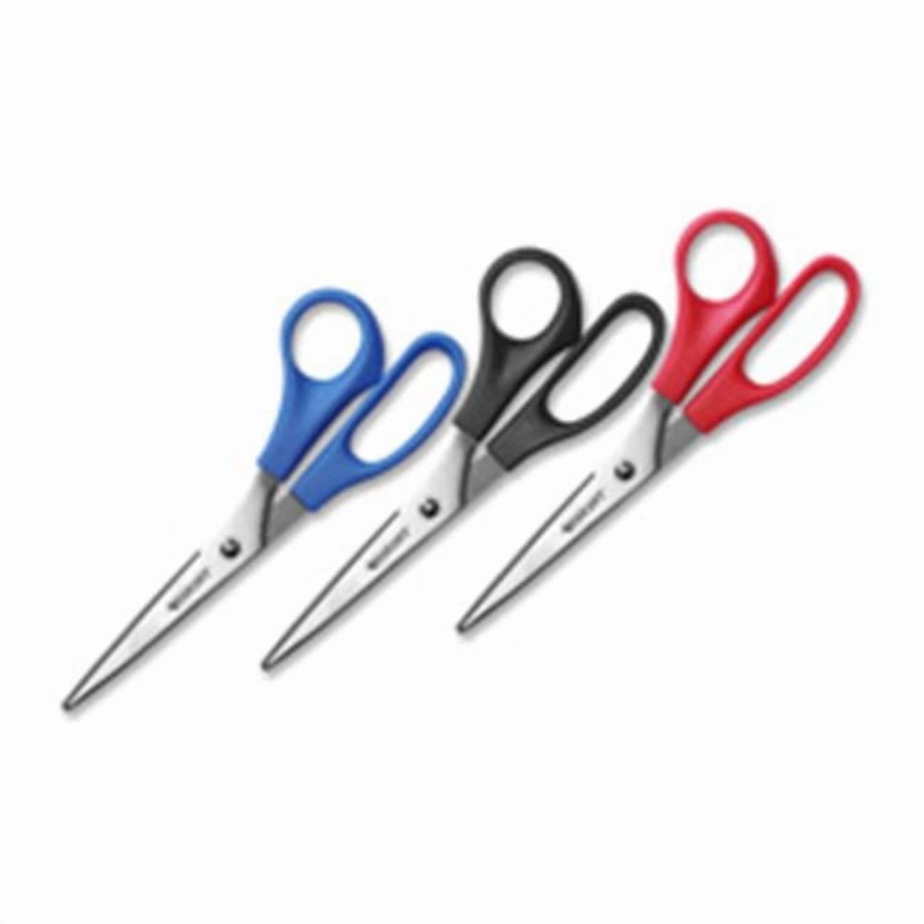 All Purpose Scissors, 8 in. Straight, 3-PK, Assorted