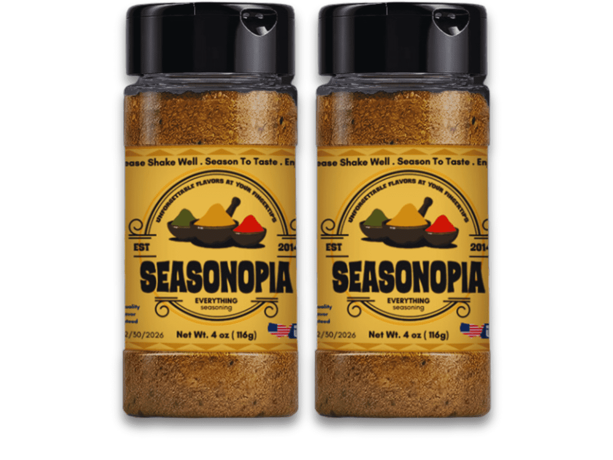 Seasonopia All Purpose Everything Seasoning Powder, Low Sodium, New 4oz Bottle (2 Pack)